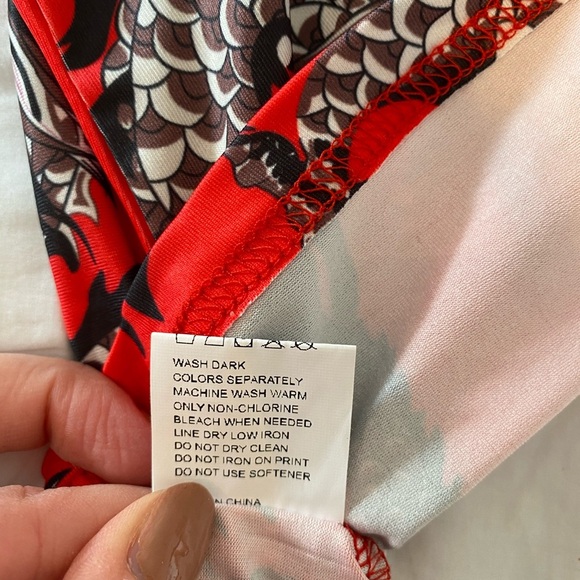 Red Dragon Skirt & Top Matching Set - Picture 7 of 12